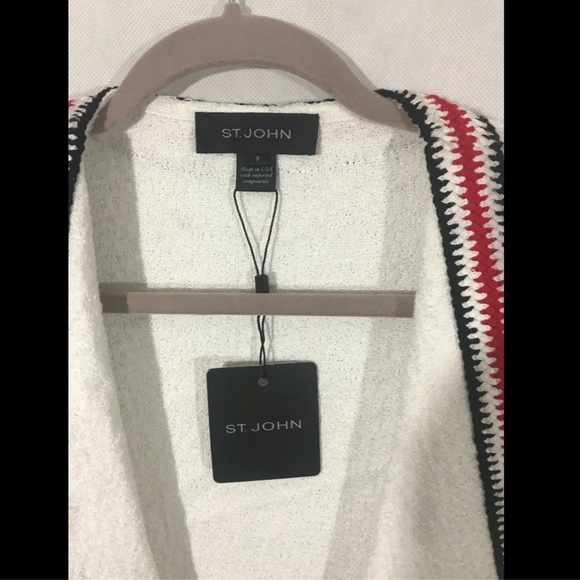 NWT $1695 St. John Collection Clair‎ Rever Collar 3/4 Sleeve Jacket [SZ 6 ] - Picture 5 of 8